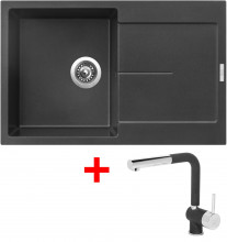 Sinks ULTIMA 790 Metalblack + Mix 3 P GR 